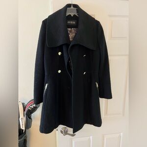 Guess Black Trench Coat